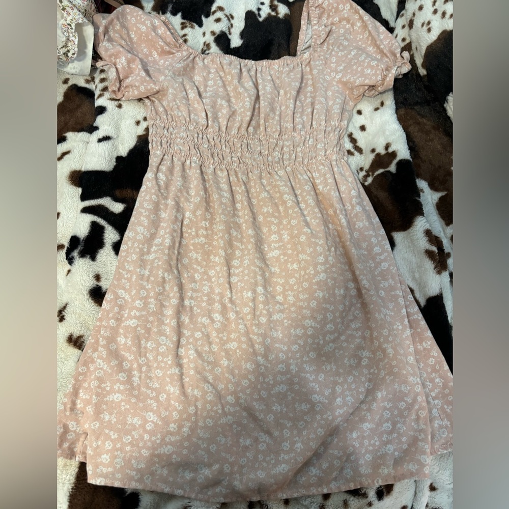 Pink spring dress